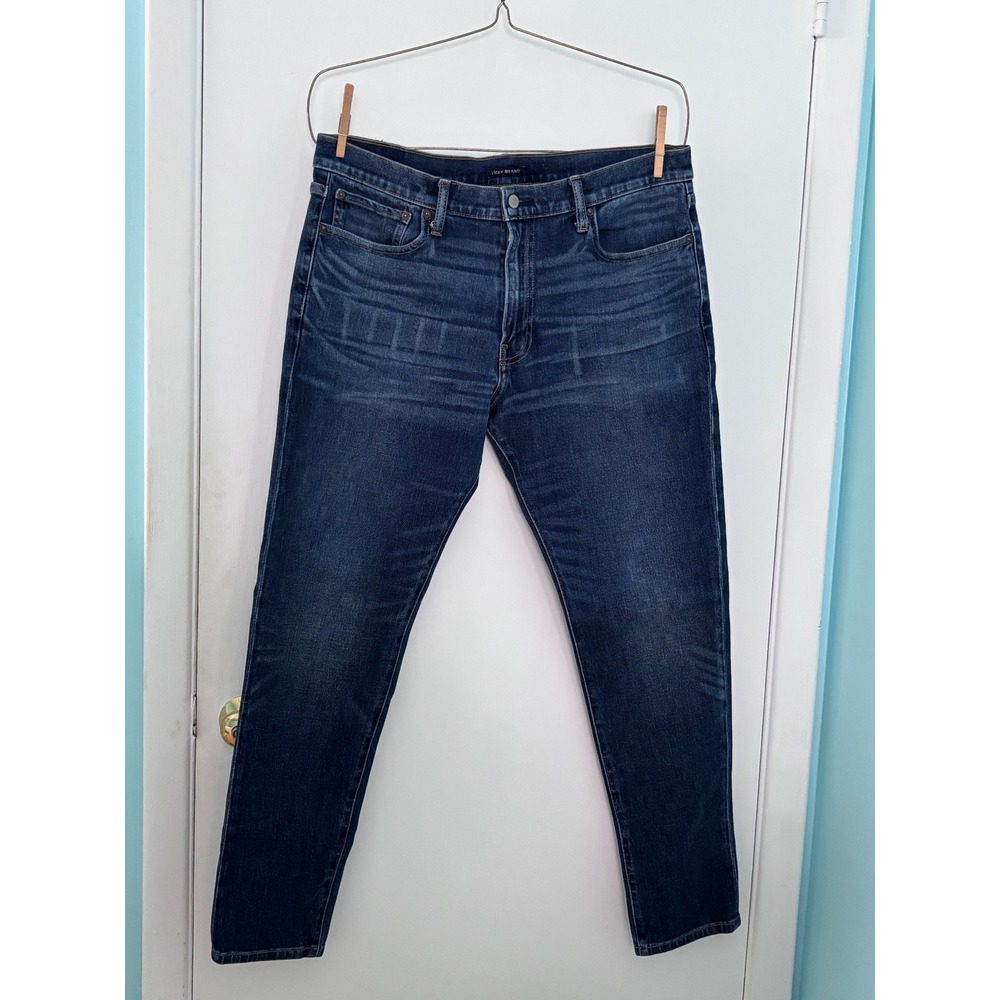 Lucky Brand 105 Slim Taper Mens Dark Wash Blue Denim Jeans 36x32 7M13031N4